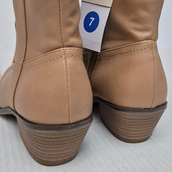 Women's Universal Threads Western Sommer Boot Light Brown Size 7 - NWoB - Picture 8 of 15